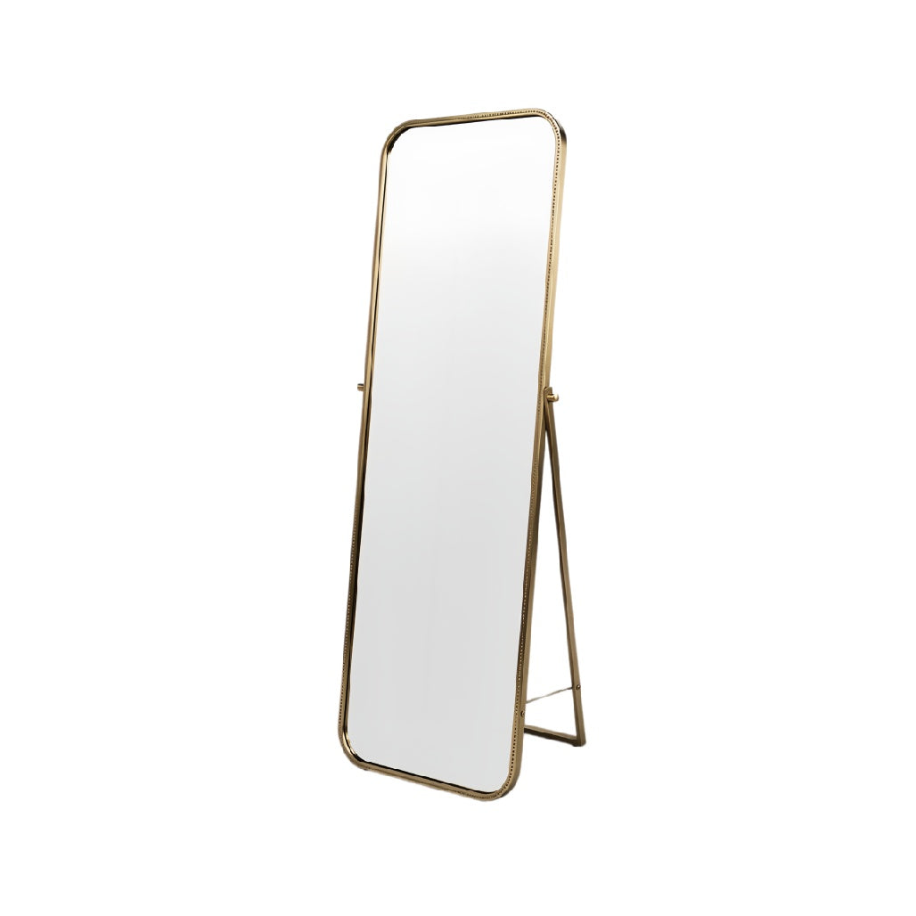 Elegant Full-Length Standing Mirror with Gold Frame